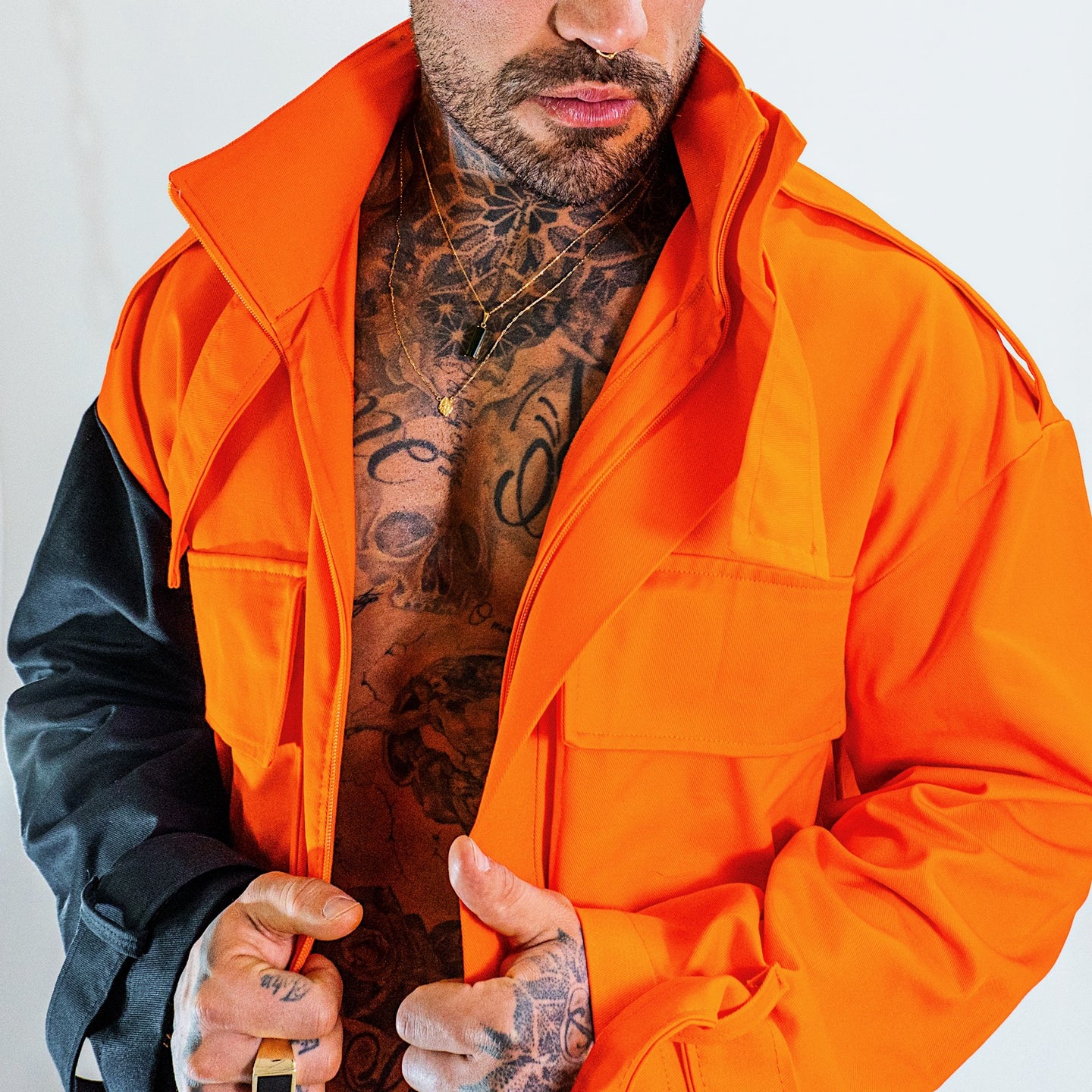 Casaco Army Fw - Orange Blck