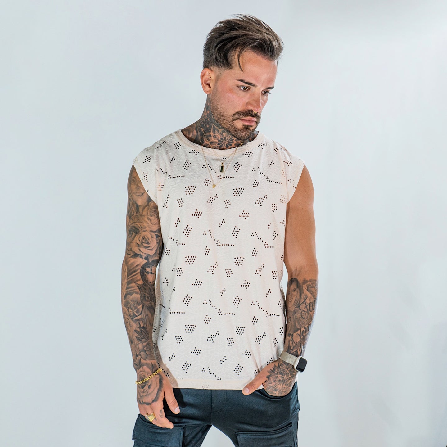 Camiseta Out - Cream