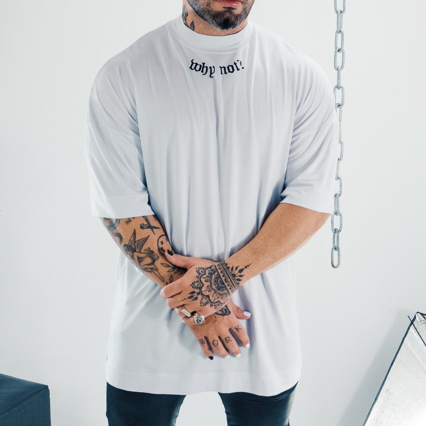 Camiseta Why Not - White Blck